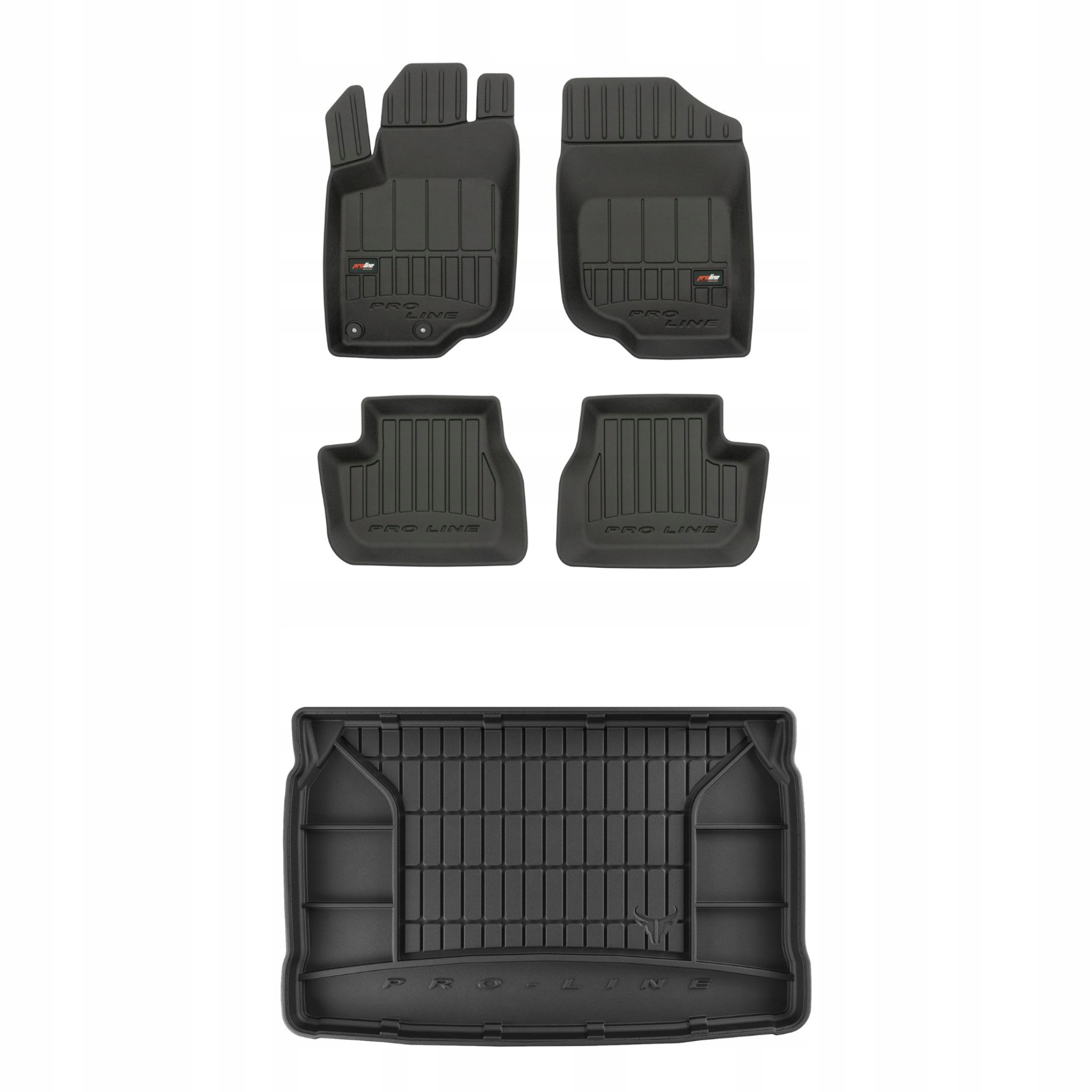 Sada gumových kobercov a rohoží pre Peugeot 207 2006-2012