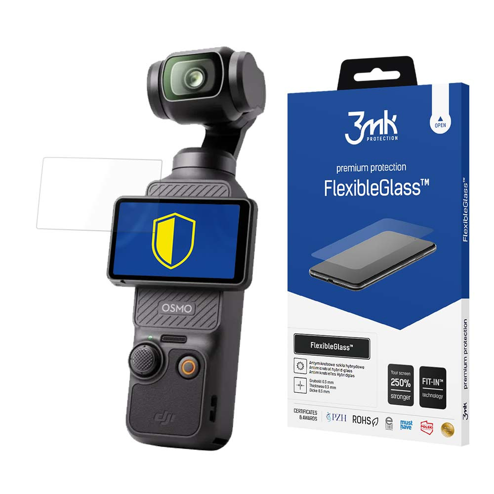 Szkło hybrydowe 3mk FlexibleGlass™ na Dji Osmo Pocket 3 3mk
