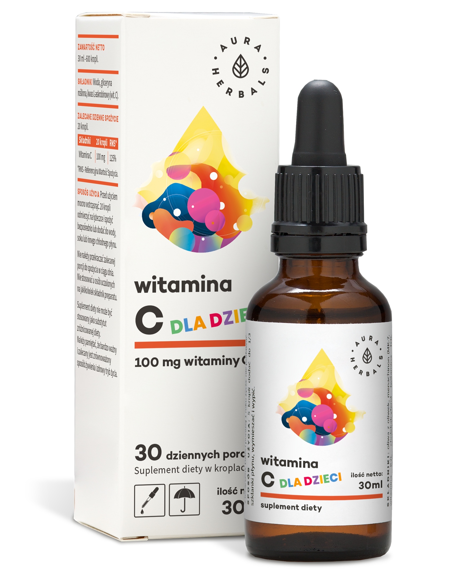 Aura Herbals витамин C L-аскорбиновая кислота для детей