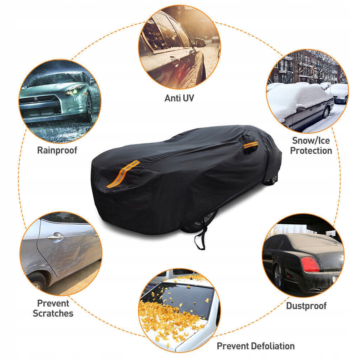 POKROWIEC NA SAMOCHÓD PLANDEKA WODOODPORNY SEDAN XXL Producent inny