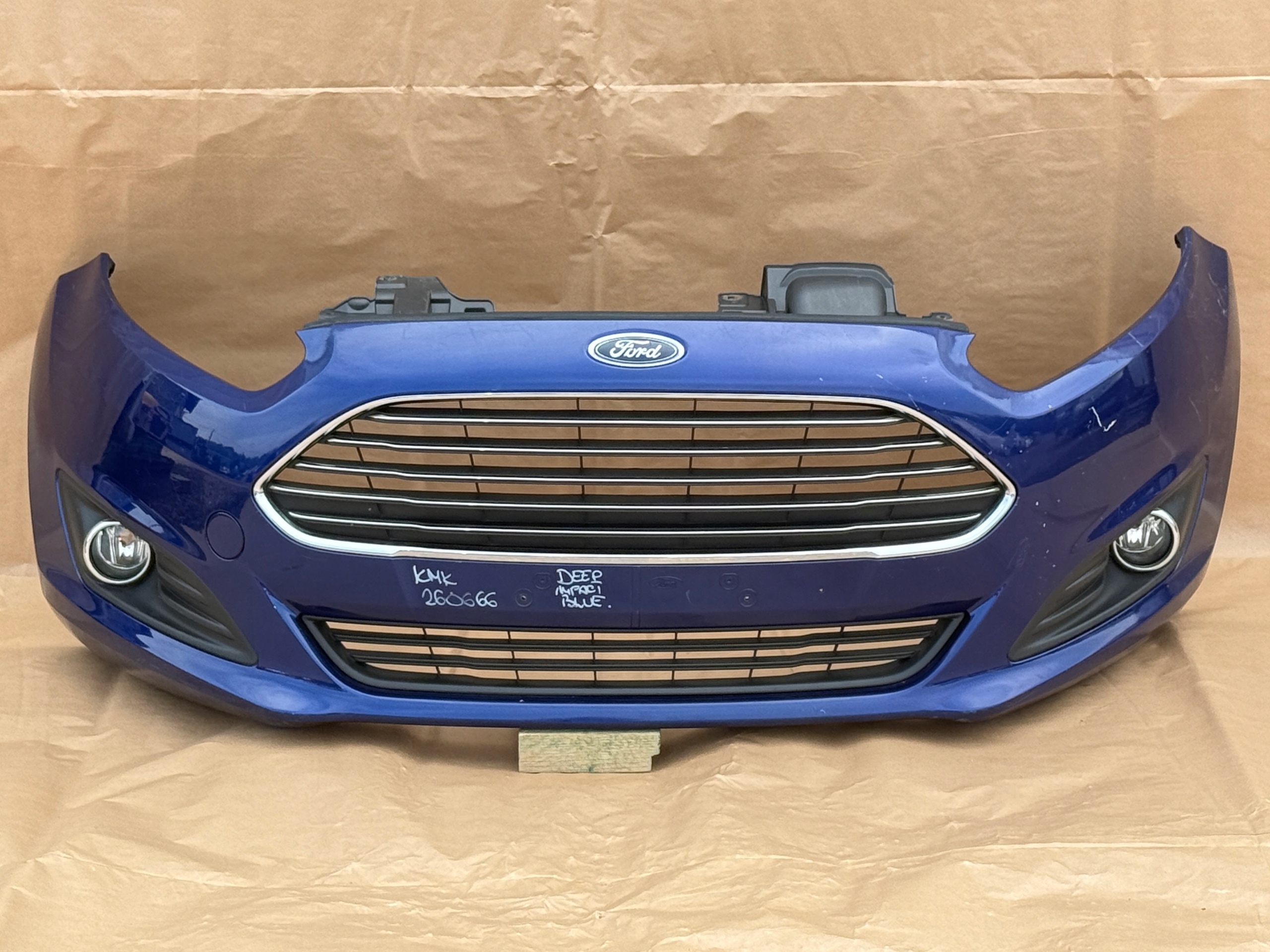 FORD FIESTA MK7 LIFT 2012-2017 bumper front DEEP IMPACT BLUE original
