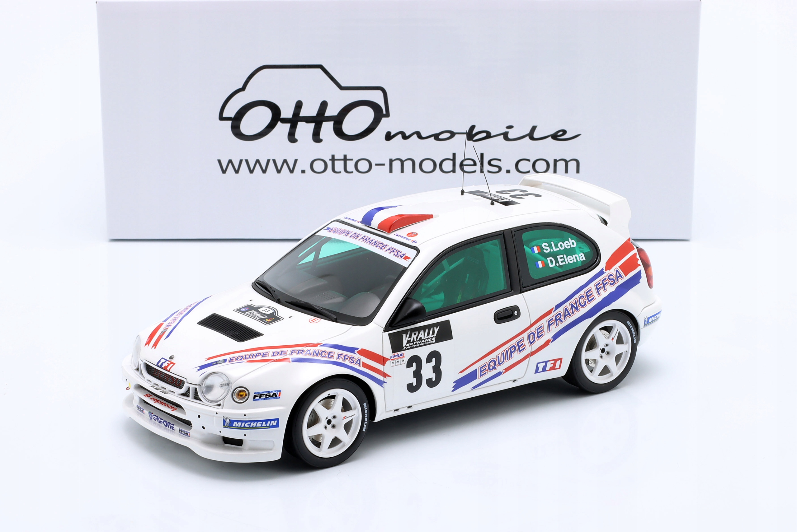 Otto Toyota Corolla WRC#33 S.Loeb Rallye Tour de Corse 2000 L.E.1/3000 1:18