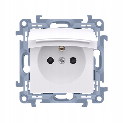 

Simon 10 Gniazdo z/u IP44 białe CGZ1BU.01/11