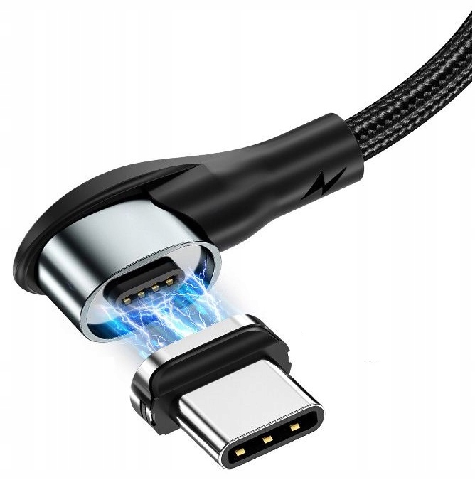 

Kabel Kątowy Magnetyczny Usb typ C QC3 3A 1m