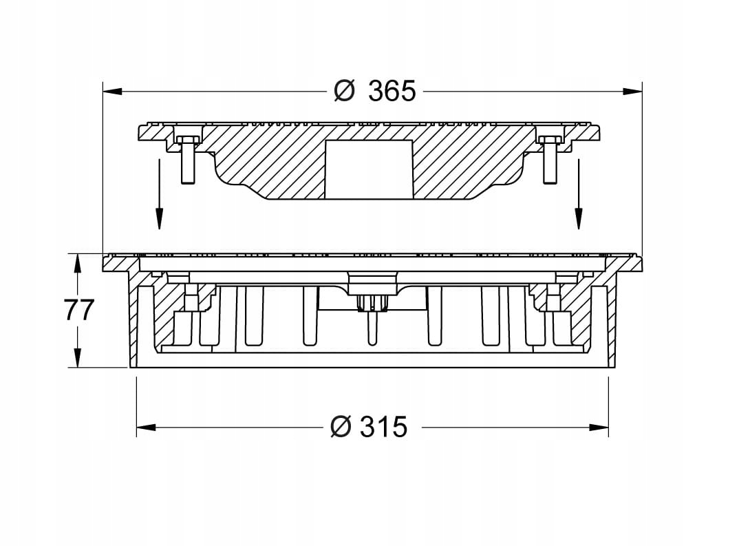 Pokrywa do teleskopu okrągła z wizjerem pełnym Marka Karmat