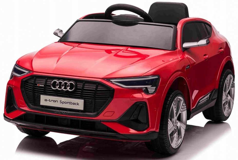 Audi E-Tron Sportback dla dzieci Czarny Pilot Napęd 4x4 Wolny Start