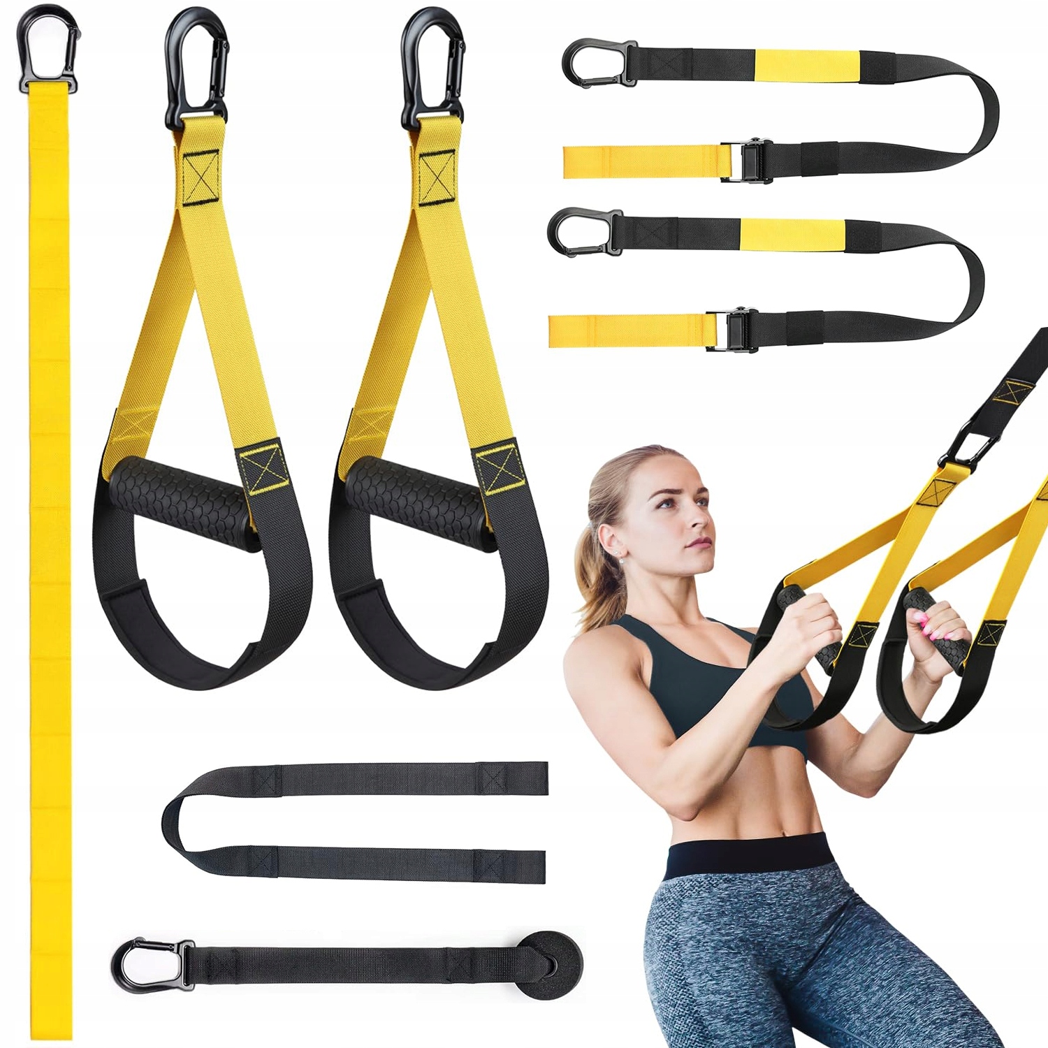 Zestaw Pasów Do Ćwiczeń Fitness Gumy Oporowe Do Treningu Całego Ciała
