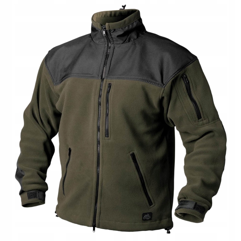 Pánská Mikina Polar Helikon rozepínací teplá Classic Army Olive Black L