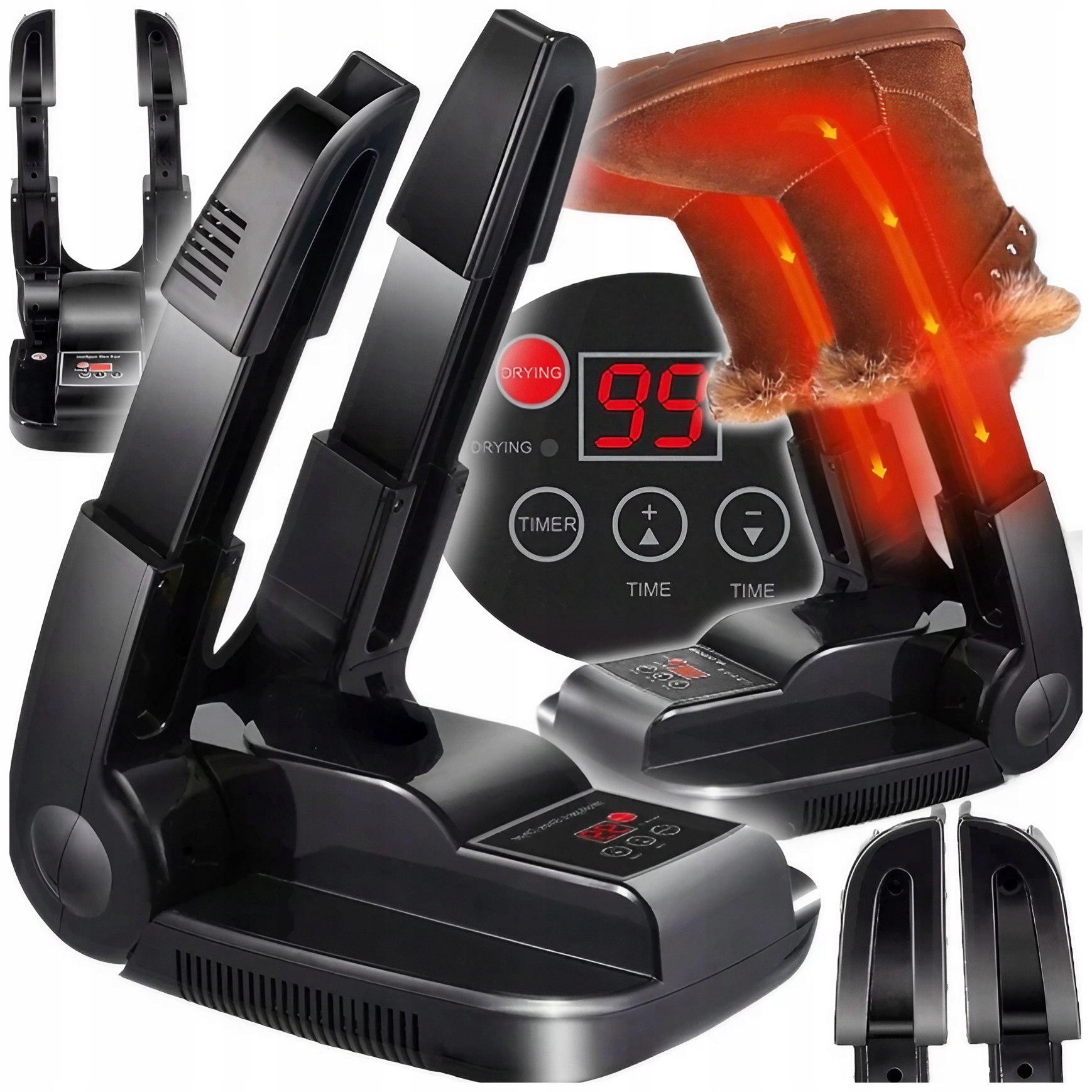 Suszarka Do Butów I Rękawic Czapek Z Funkcją Sterylizacji Ozonem Timer 200W