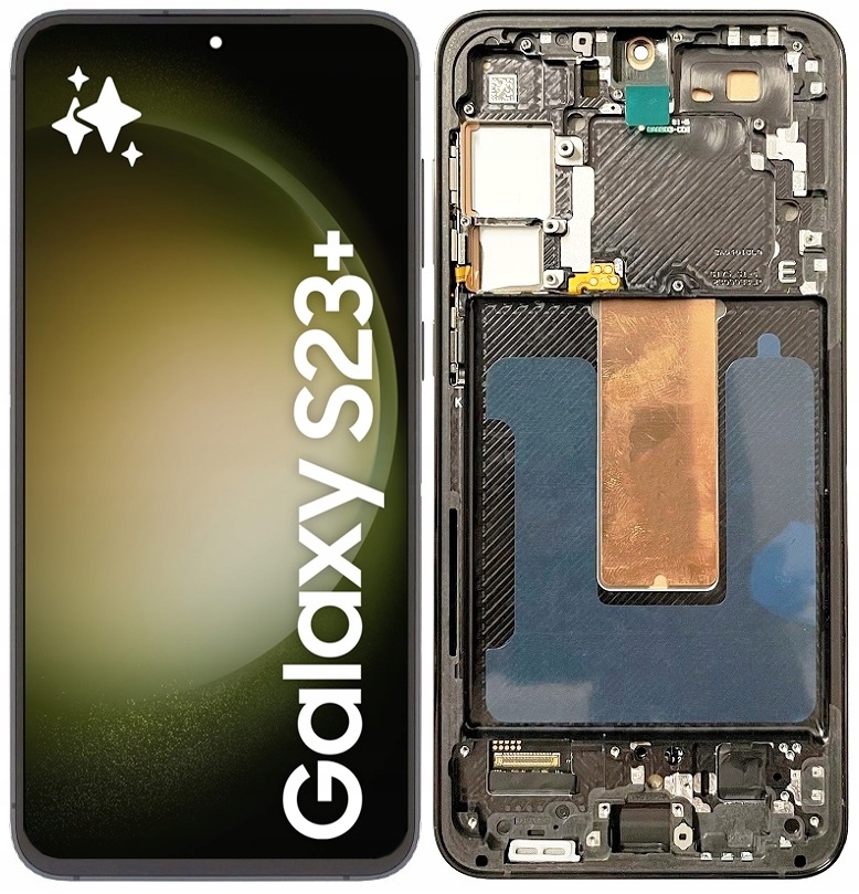Oled displej pro Samsung Galaxy S23 Plus S916 S916B LCD displej Rámeček
