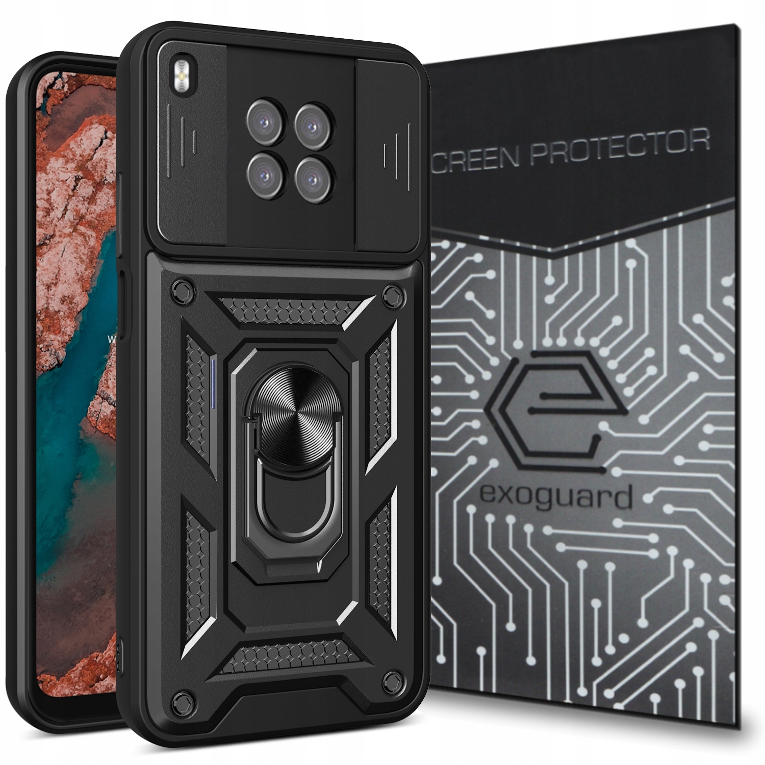 

Case Obudowa Etui Pancerne+szkło do Huawei Nova 8i