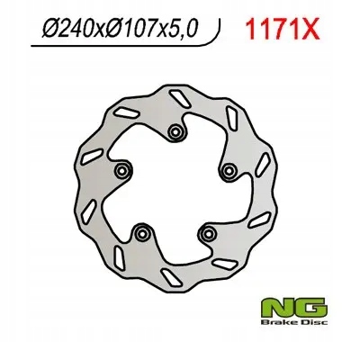 Brzdový kotúč Zadný (240X107,5X5) Wave