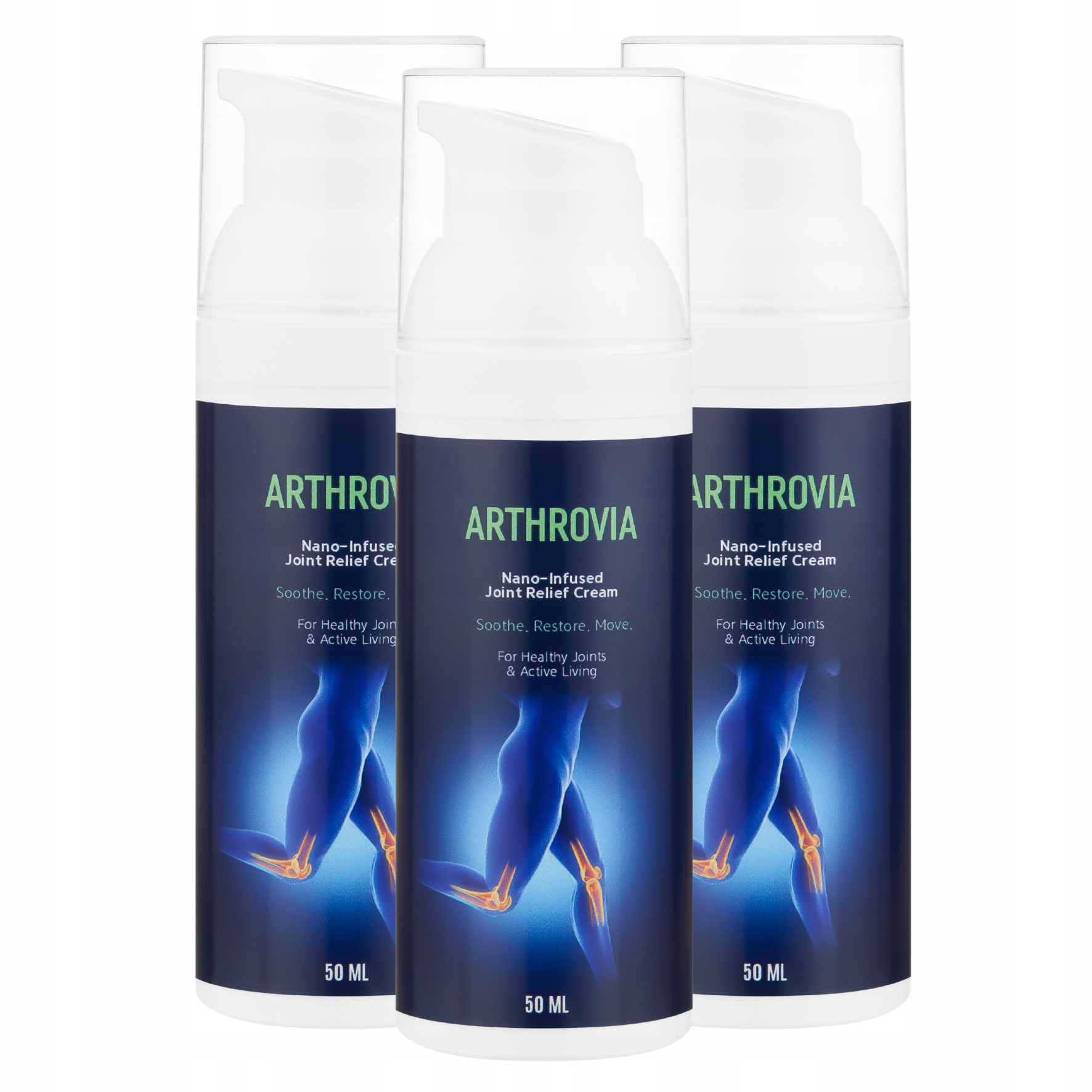 3x Arthrovia Ulga dla stawów, ruchomość, regeneracja tkanki 50ml