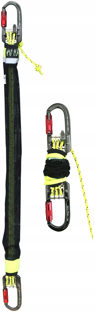 Haulerbiner 300 cm – záchranný a odtahový set s bloky a vačkou 6 mm