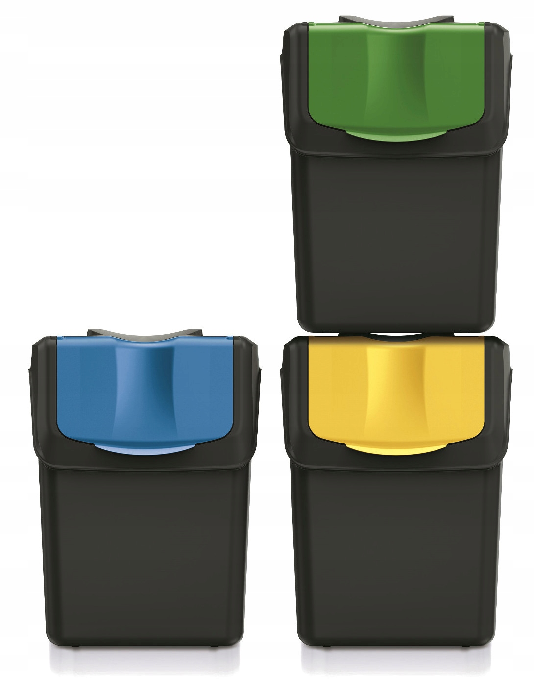 Levně Sada košů na třídění odpadu 3x20L