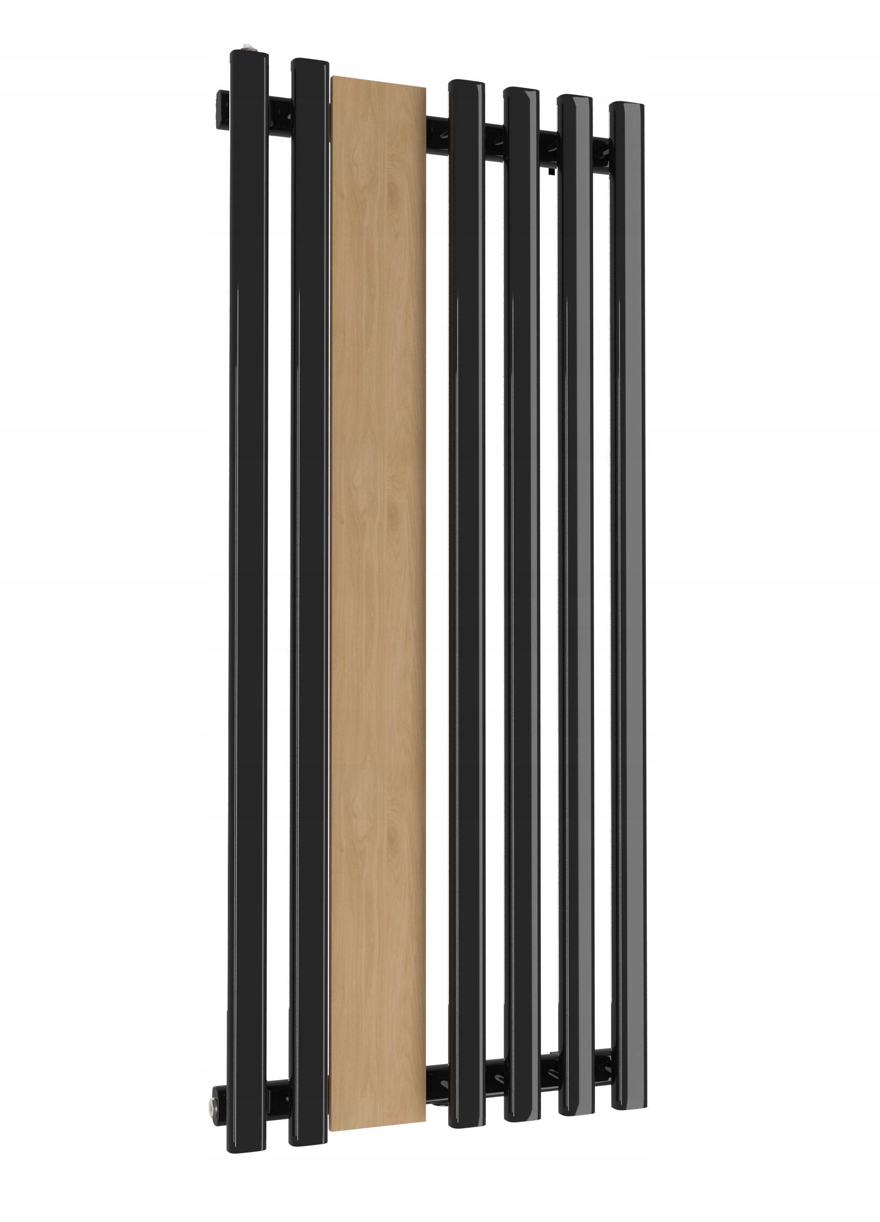 Dekoratívny radiátor Rio wood 160x60 Čierny Lesk