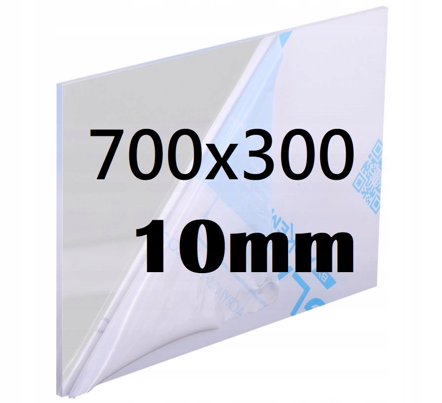 Plexi Plexi Plexi Plexa na míru 70 cm x 30 cm x 10 mm