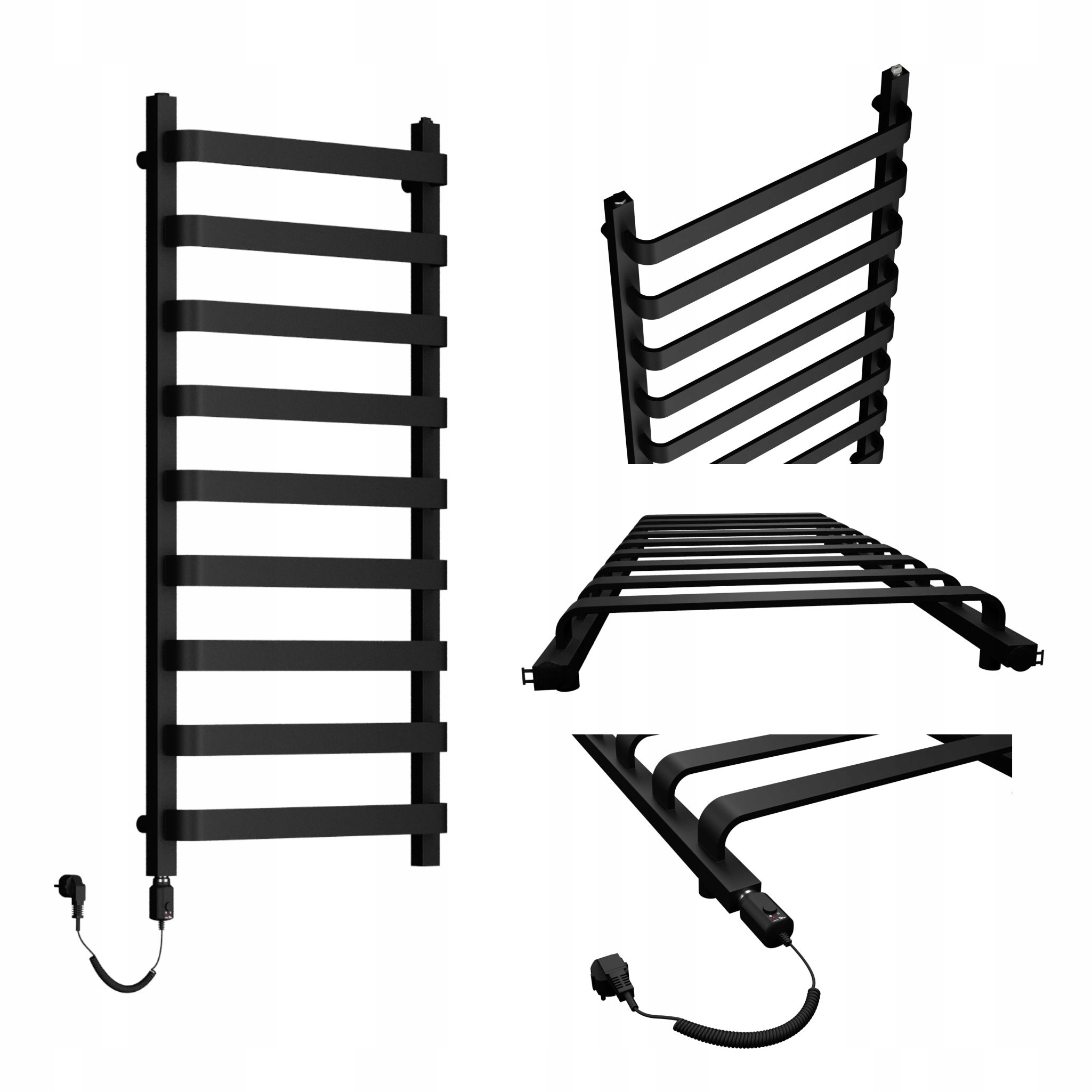 Elektrický Ohřívač Pandora-mid 140/50 Černý Mat ohřívač 600 W Volux s