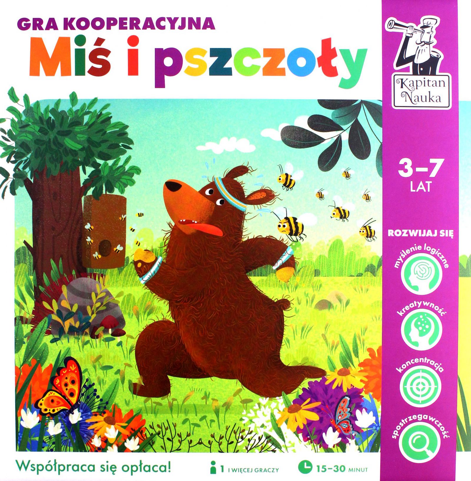 

Kapitan Nauka. Miś I Pszczoły. Gra Kooperacyjna