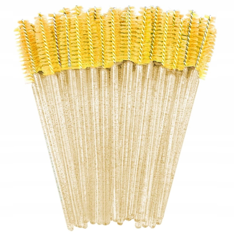 Szczoteczka Do Rzęs i Brwi Spiralka Kryształ 50 szt.