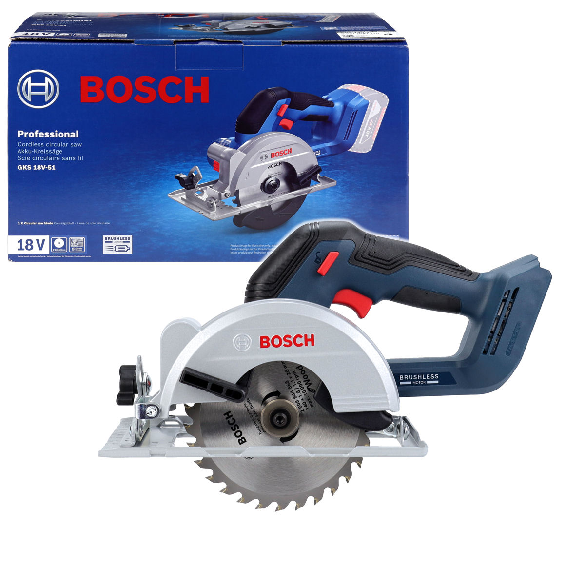 Bosch Gks 18V-51 akumulatorowa pilarka tarczowa 18V 140mm bezszczotkowa