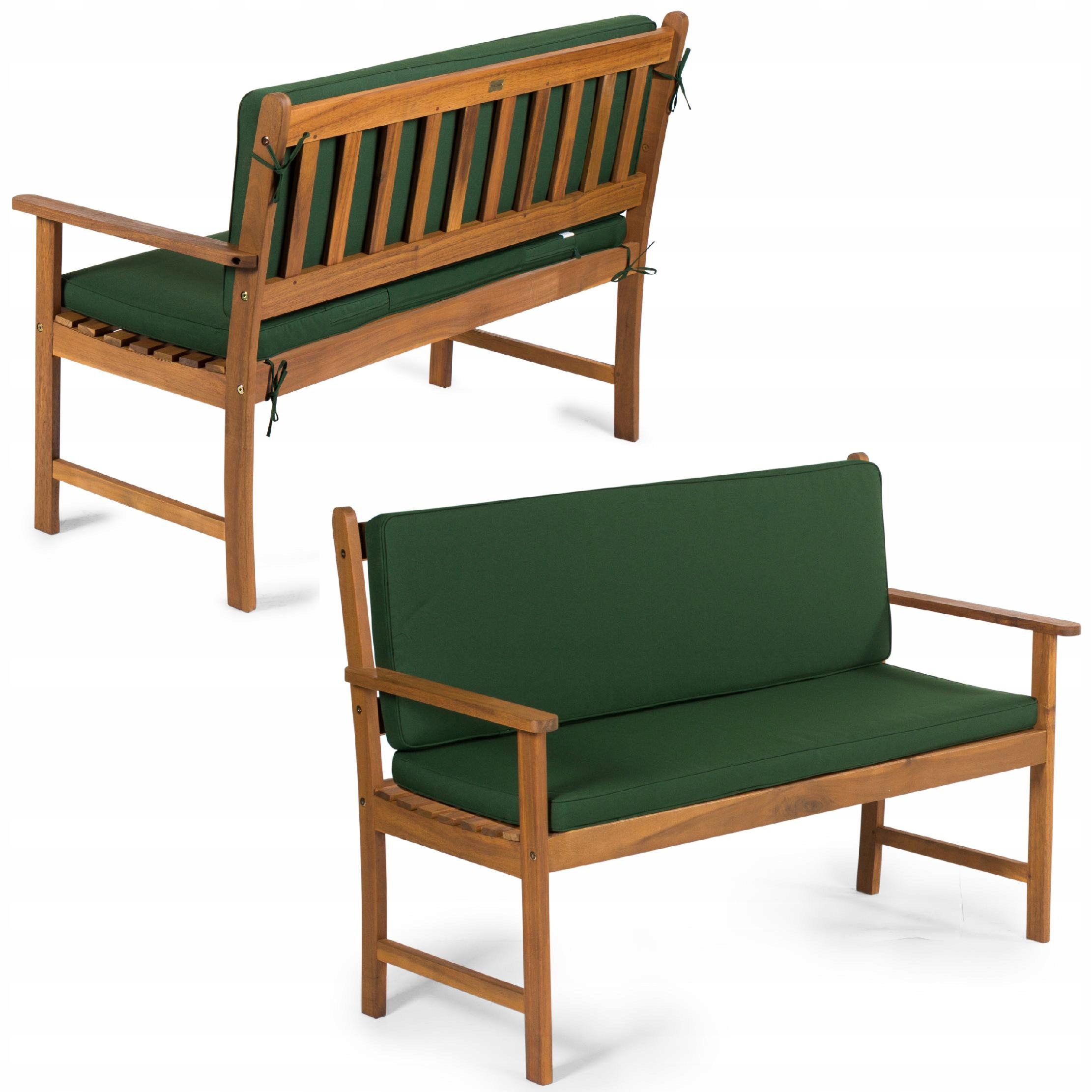 Poduszka na Ławkę Wodoodporna Zielona Fieldmann