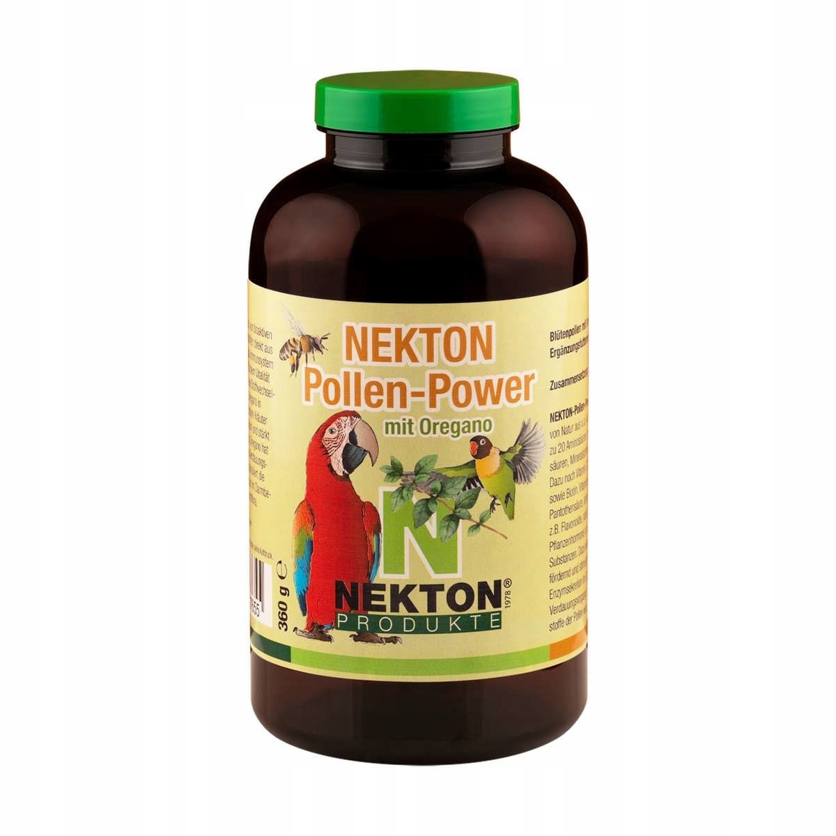 Nekton Pollen-Power 360 g Květový pyl pro pappugy s přídavkem oregana