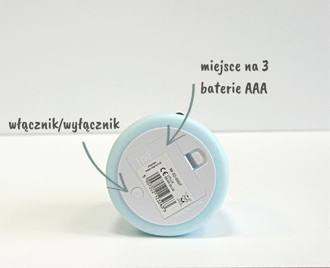 Lampka SILIKONOWA MIŚ mały Rabbit&Friends Róż Waga produktu z opakowaniem jednostkowym 1 kg