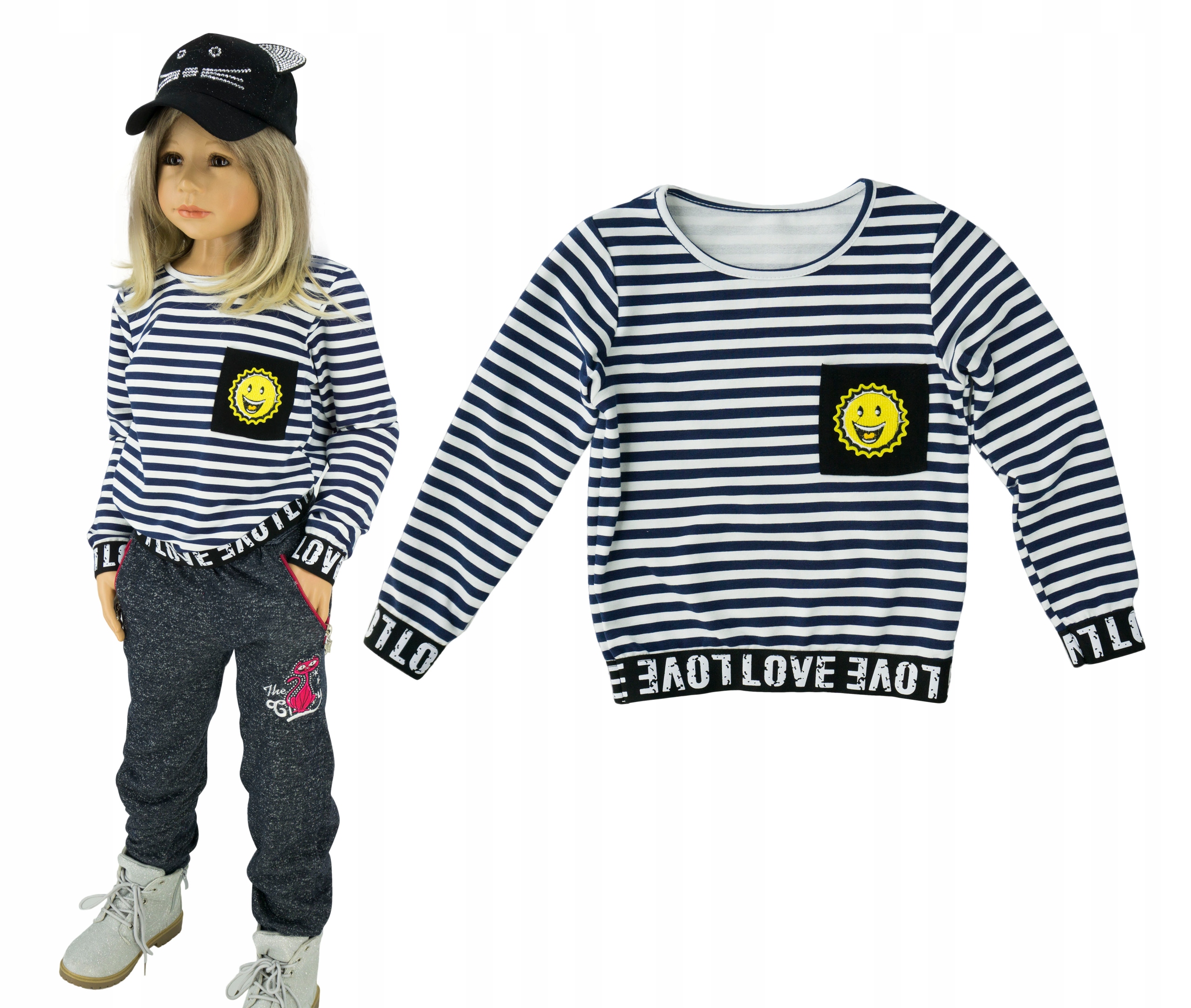 

Bluza bluzka z kieszonką KD081 rozmiar 122