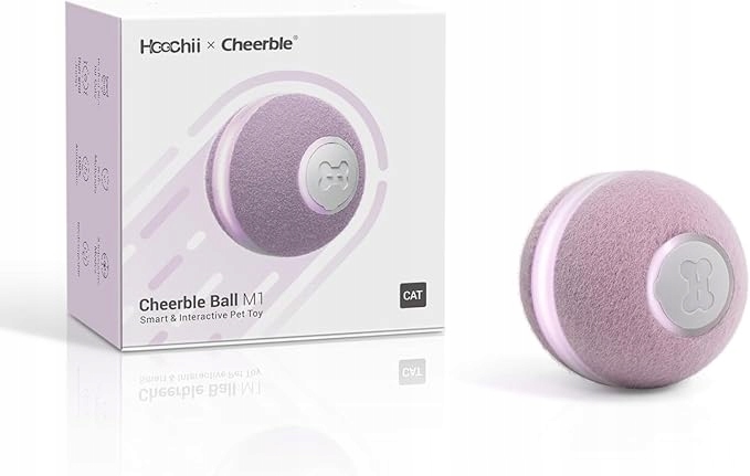 Levně Cheerble Interaktivní hračka pro kočky ve tvaru pohyblivého míčku Led světla