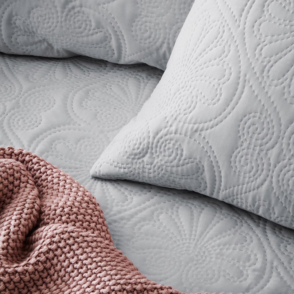 Poszewka Dekoracyjna Ozdobna na Poduszkę Jasiek Leila Szara Jasna 45x45 Marka Room99