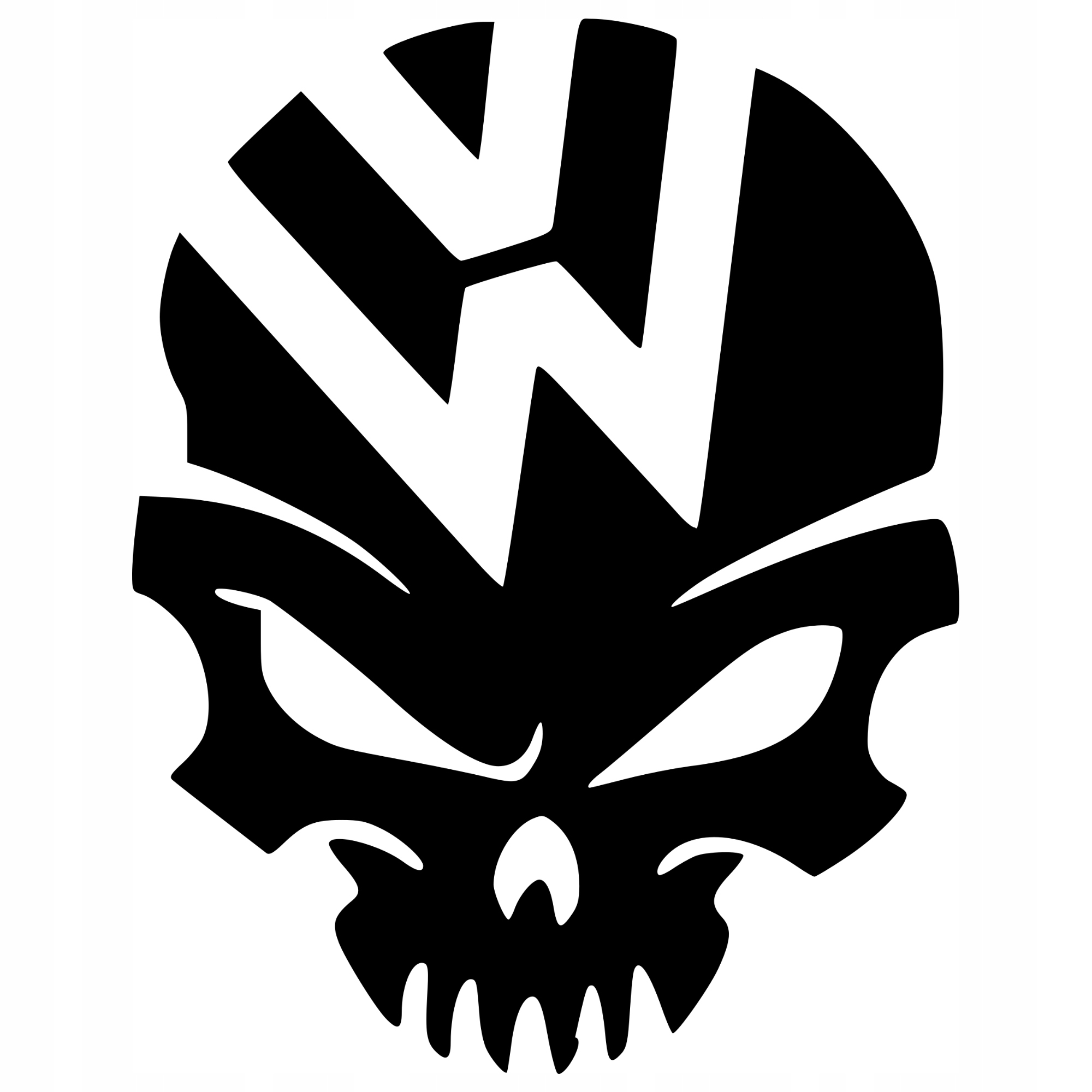 

Naklejka na samochód Vw Czaszka tuning gwint gleba