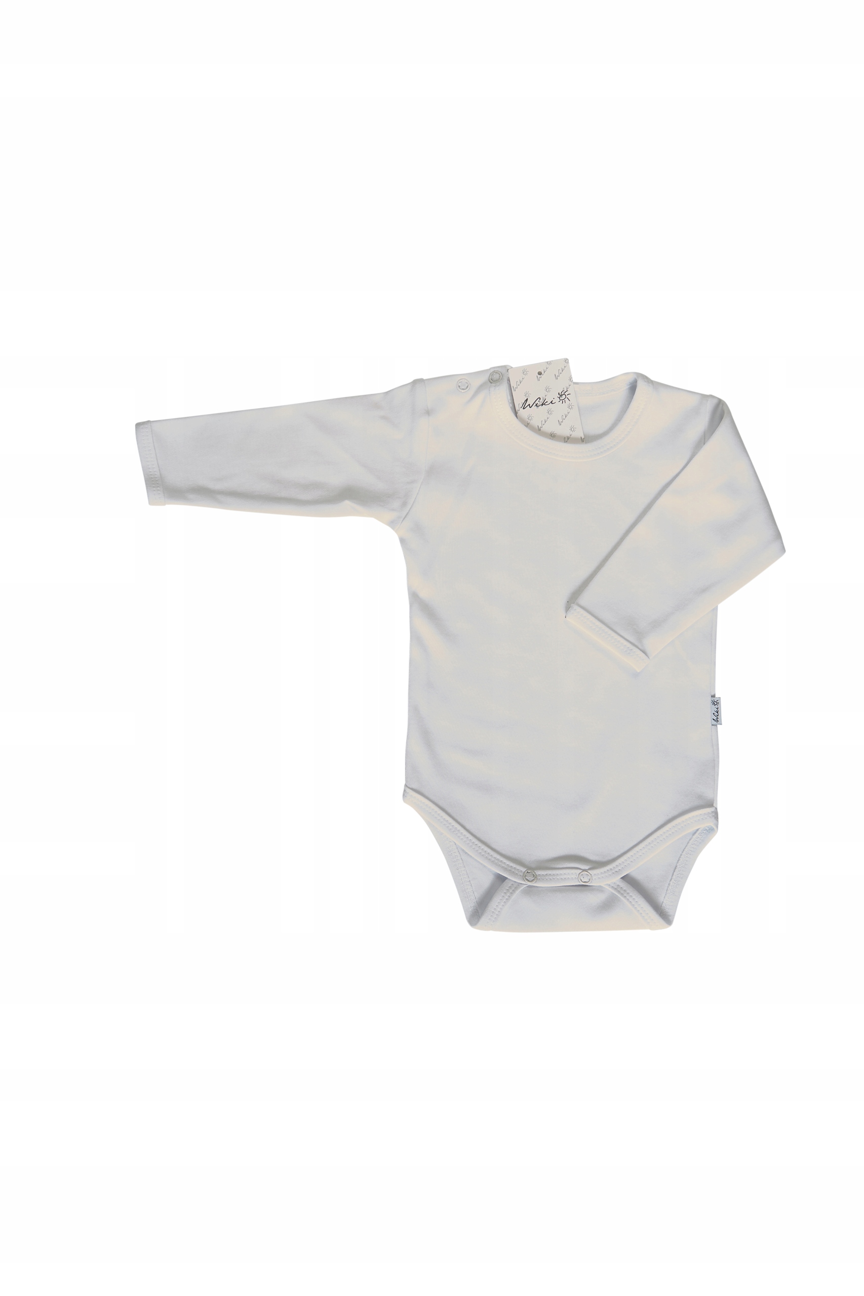 Body długi rękaw R:74 kolor biały Wiki