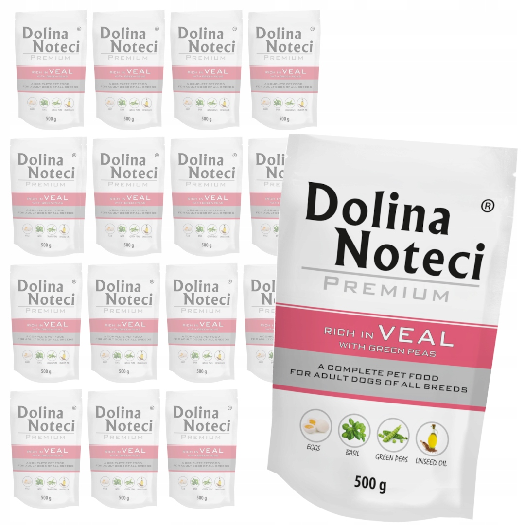 Dolina Noteci Premium Bogata w Cielęcinę 20x500g Mokra Karma Dla Psa