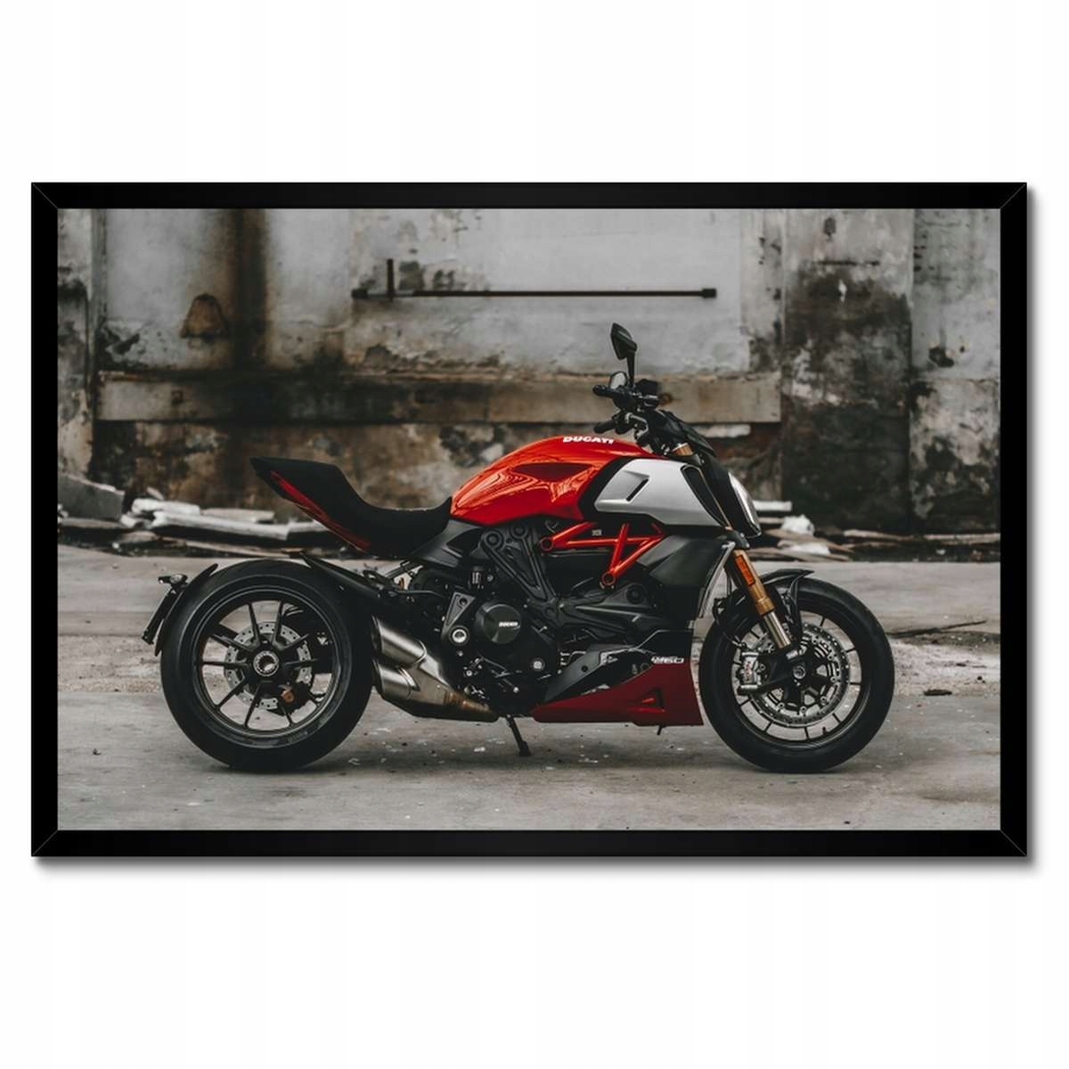 Plakáty v rámu 60x40 Červené Ducati Motocykl