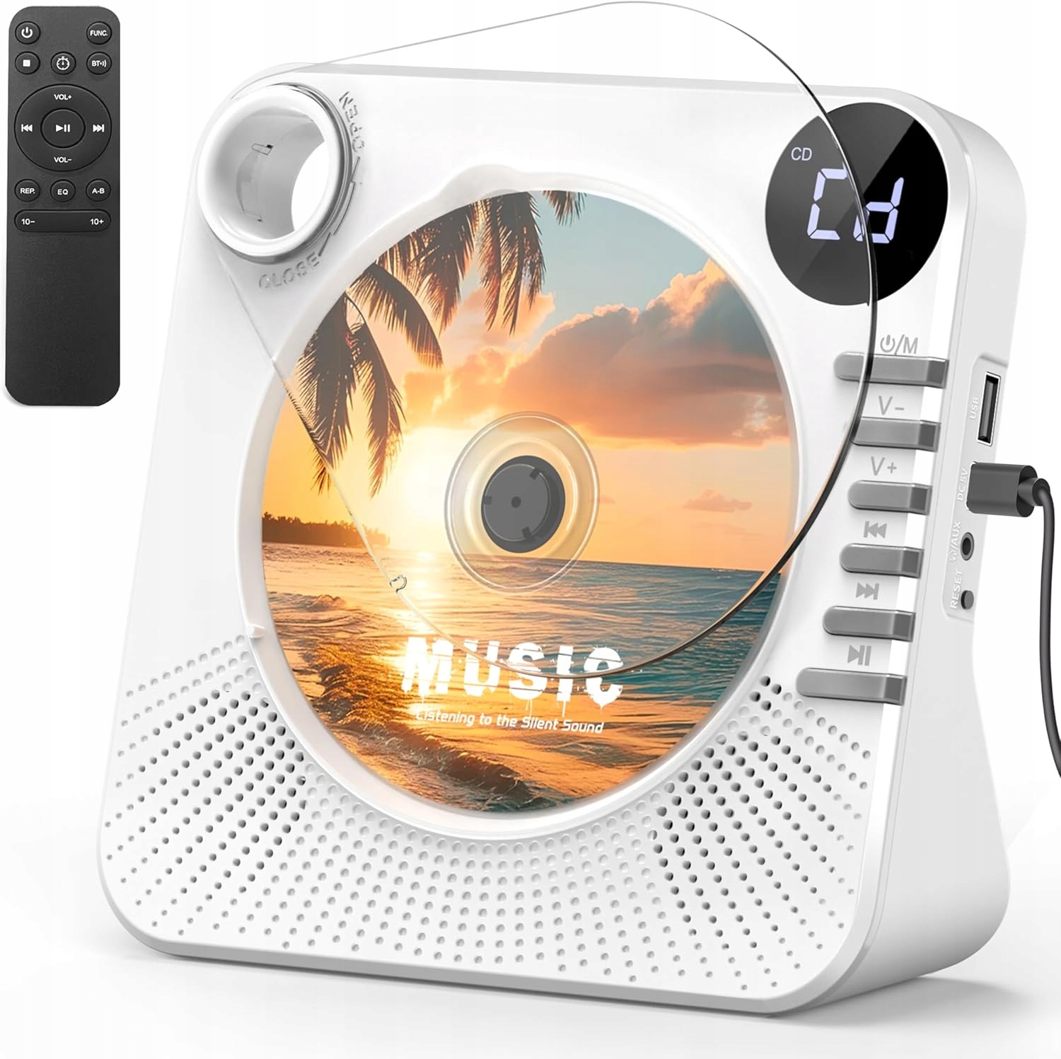 Přenosný Přehrávač CD Reproduktor Bluetooth Rádio Vynikající Dárky Trvanlivé