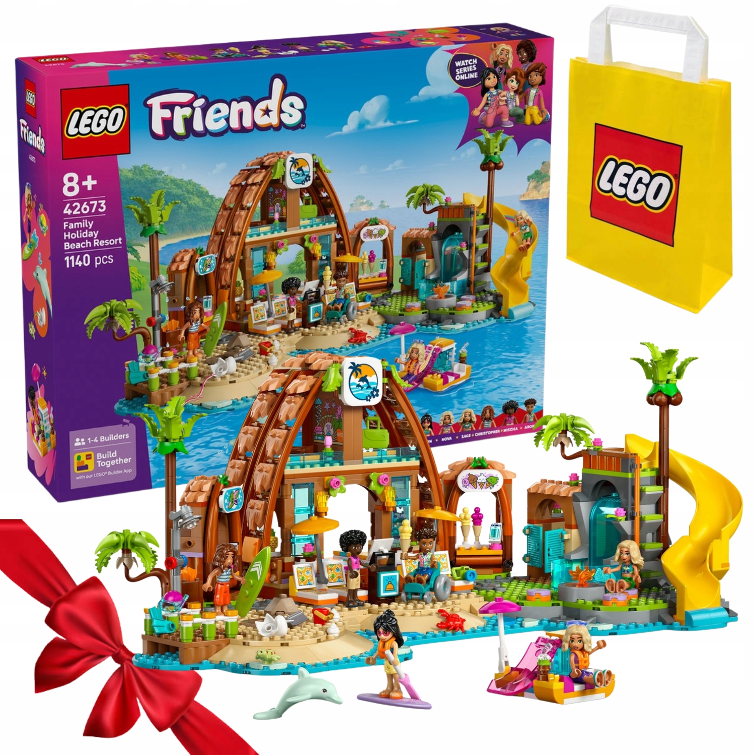 Zestaw Klocków Lego Friends 42673 Rodzinne Wakacje Na Plaży Top