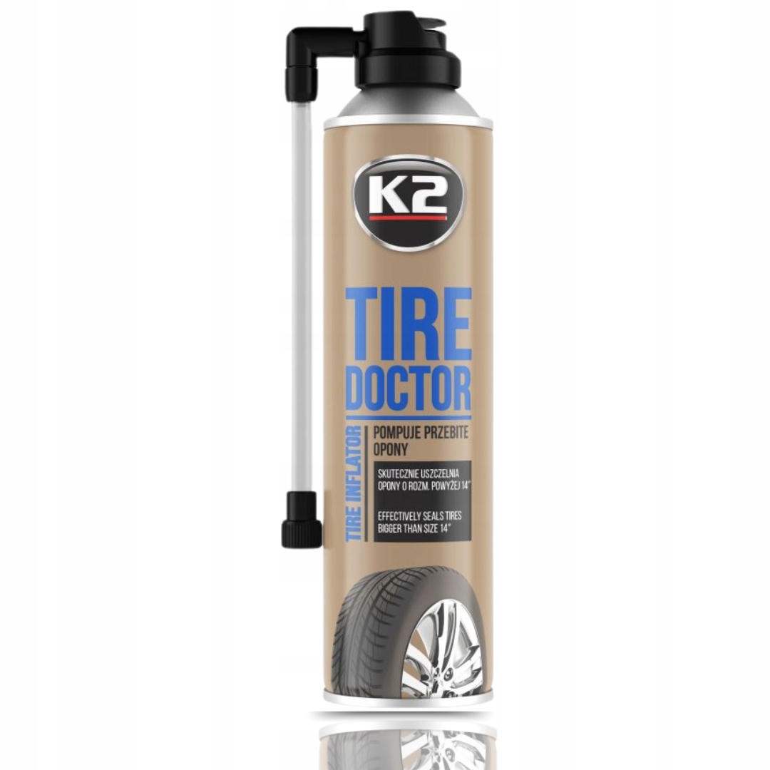 K2 TIRE DOCTOR USZCZELNIA PRZEBITE OPONY 400ML | do naprawy opon