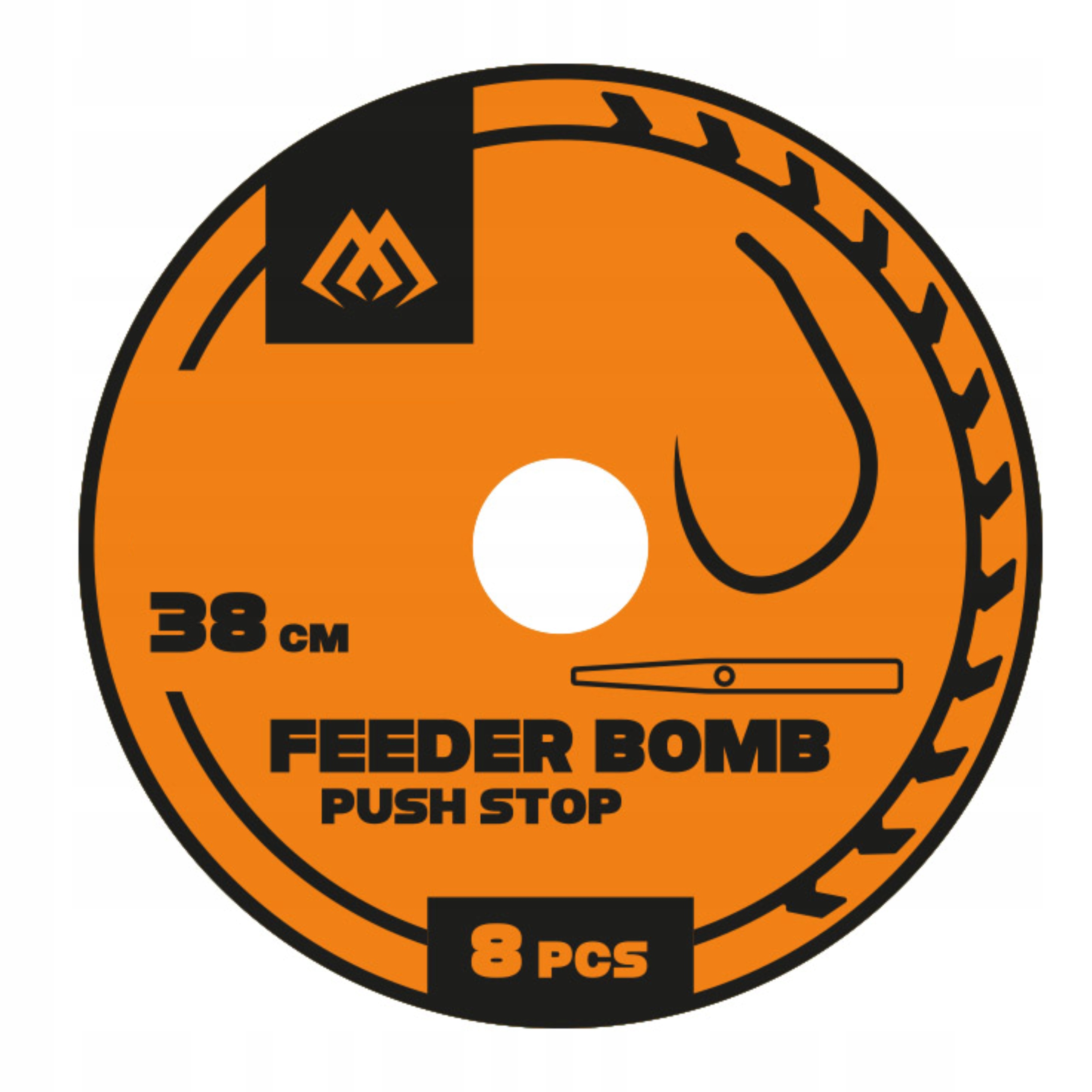 Haczyki z przyponami Mikado Feeder Bomb bez zadziora Push Stop roz. 10