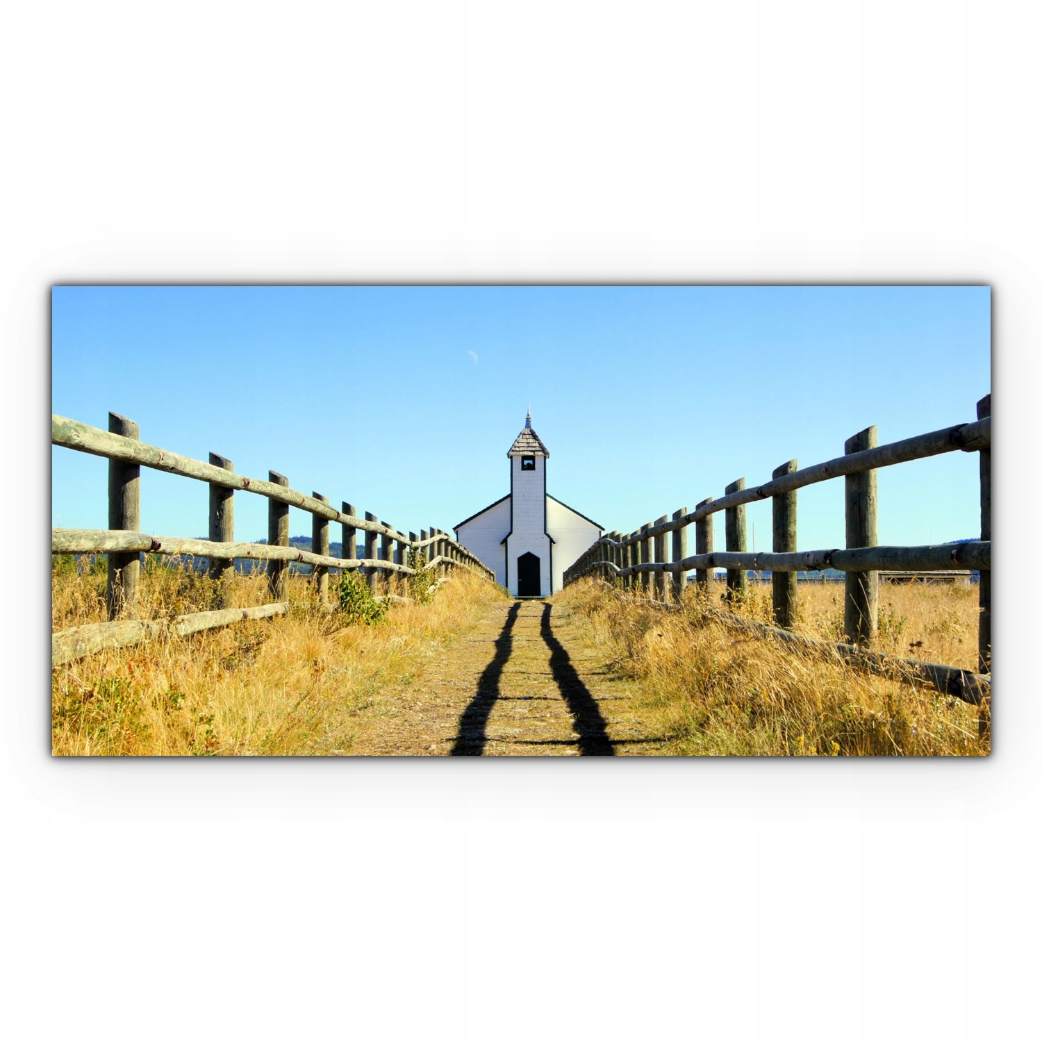 

Fotoobraz na płótnie 120x60 Kościół Jesień Drzewa