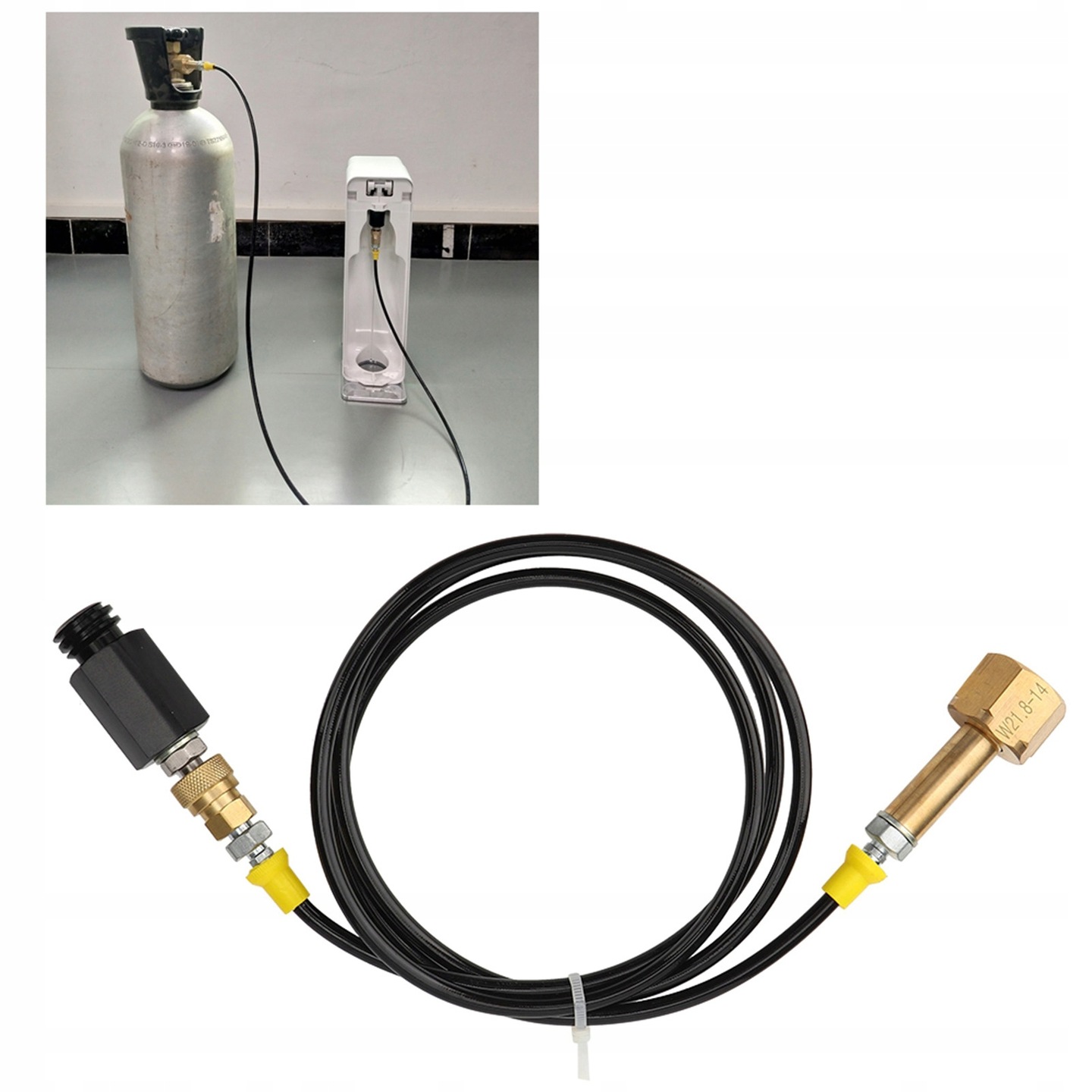 Adapter CO2 z wężem dla Sodastream 630bar