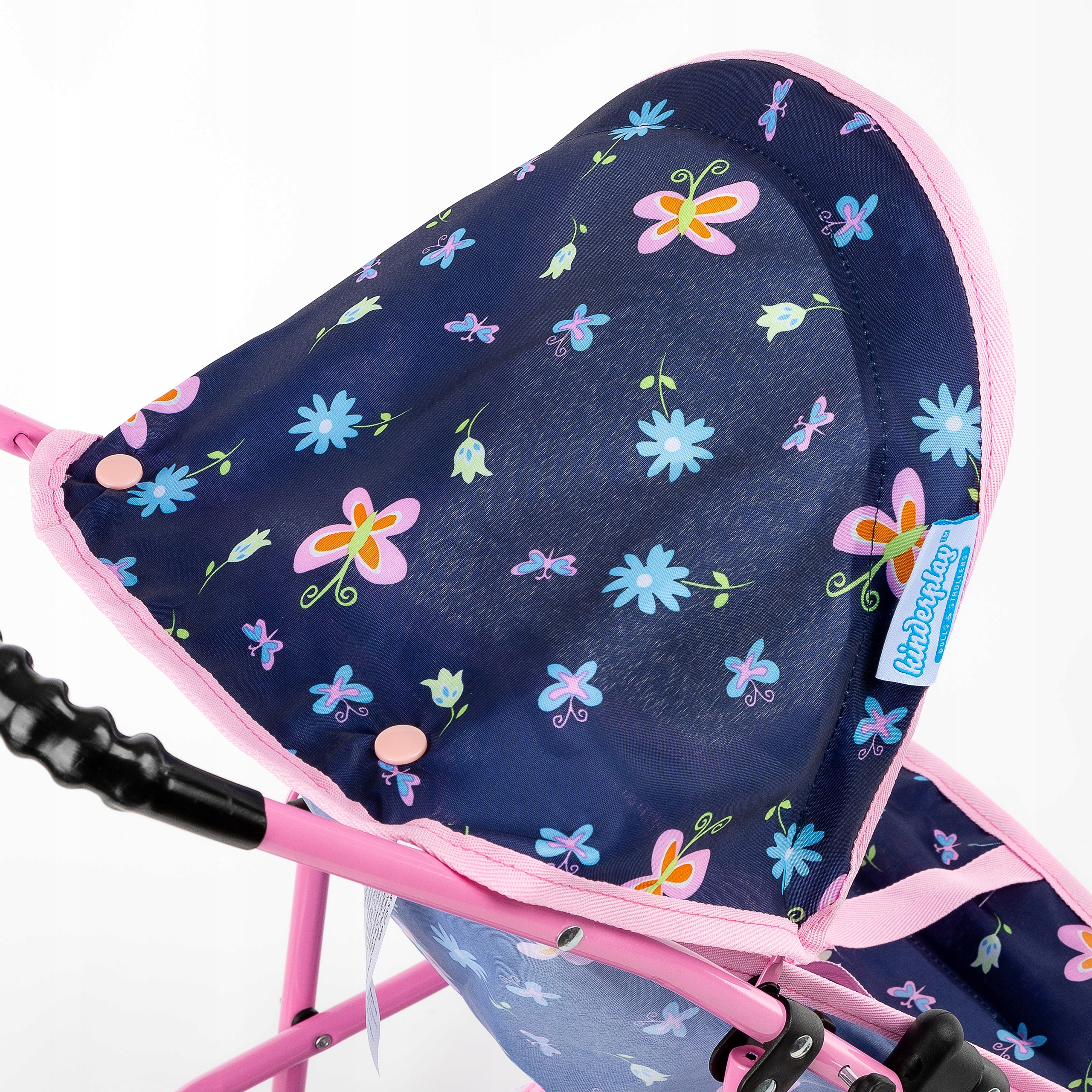 KOČÍK KINDERPLAY PRE BÁBIK, ĽAHKÝ, SKLADACÍ, STABILNÝ, Hmotnosť produktu s individuálnym balením: 1,3 kg