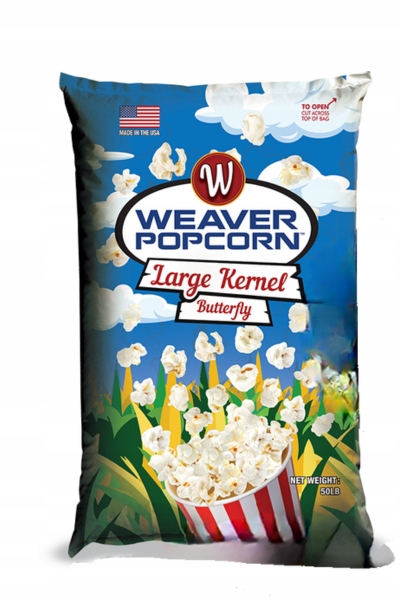 Kukuřice na popcorn, zrna Weaver Premium Usa 22,68 kg Gastrotent.pl