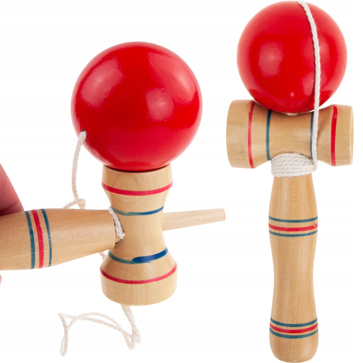 KENDAMA DREVENÁ KLASICKÁ JAPONSKÁ ARKÁDOVÁ HRA CHYTANIE LOPTY