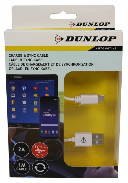 

Dunlop Kabel Usb Type-C Ładowanie 2A 12-24V 15246