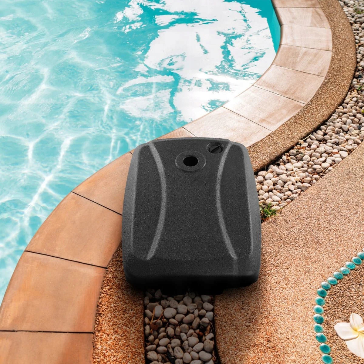 Stojak pod parasol na kółkach 60L Długość (cm) 81