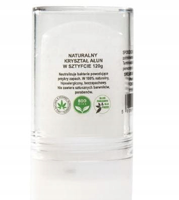 

Ałun Potasowy Kryształ 100% Naturalny Biomika 120g