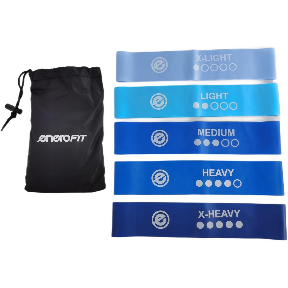 Zestaw Gum do Ćwiczeń Fitness Crossfit Mini Blue Band 5W1 Enero Fit Fit