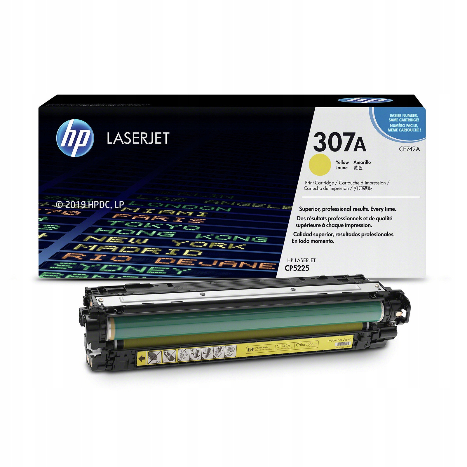 Toner Hp 307A CE742A Yellow CP5225 7 300 stron