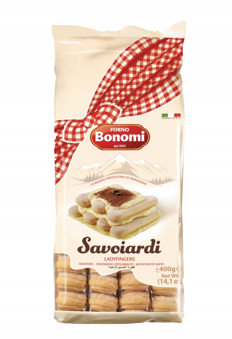 4x Piškoty do tiramisu Savoiardi 400 g Bonomi